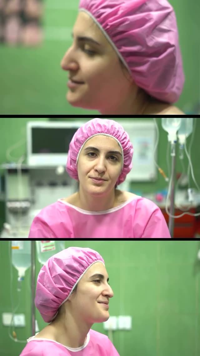 قبل و بلافاصله بعد از عمل زیباجوی عزیزمون🥰