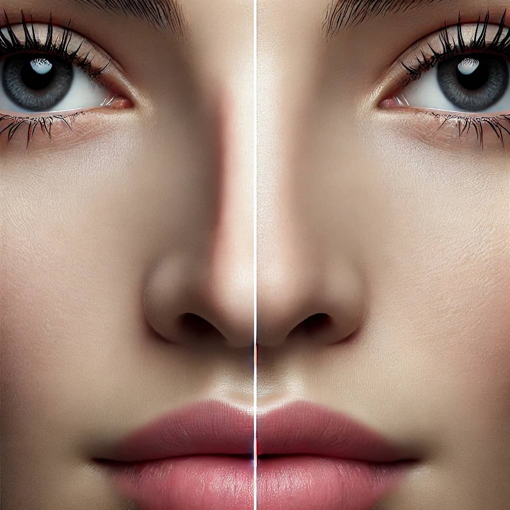 عمل بینی پهن و کوتاه