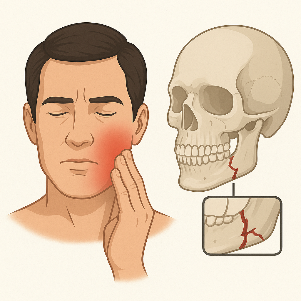 شکستگی فک: تشخیص، درمان و نقش متخصص گوش ٬ حلق و بینی 1 شکستگی فک