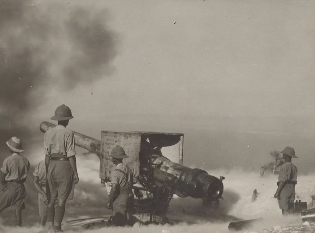 Coastal Defence Gun, Middle East, World War I, circa 1918